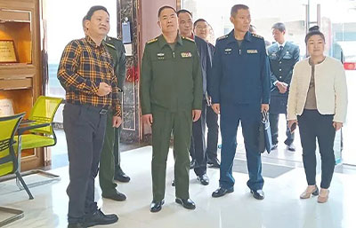 佛山軍分區(qū)政委、禪城區(qū)委常委領(lǐng)導(dǎo)一行蒞臨金凱地調(diào)研指